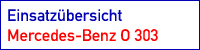 Einsatz�bersicht Mercedes-Benz O 303
